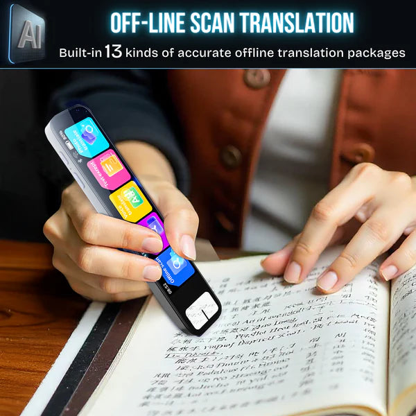 AI Smart Pen - Instant AI Answers for Math, History & More | Offline Translation (60+ Languages), Camera, Bluetooth, Music & File Storage