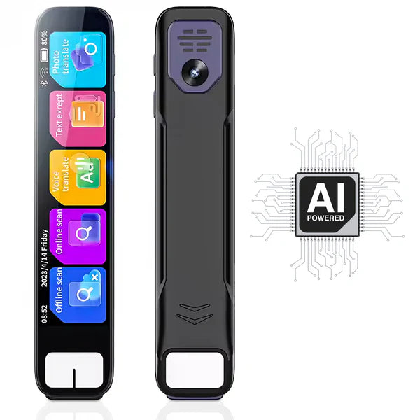 AI Smart Pen - Instant AI Answers for Math, History & More | Offline Translation (60+ Languages), Camera, Bluetooth, Music & File Storage