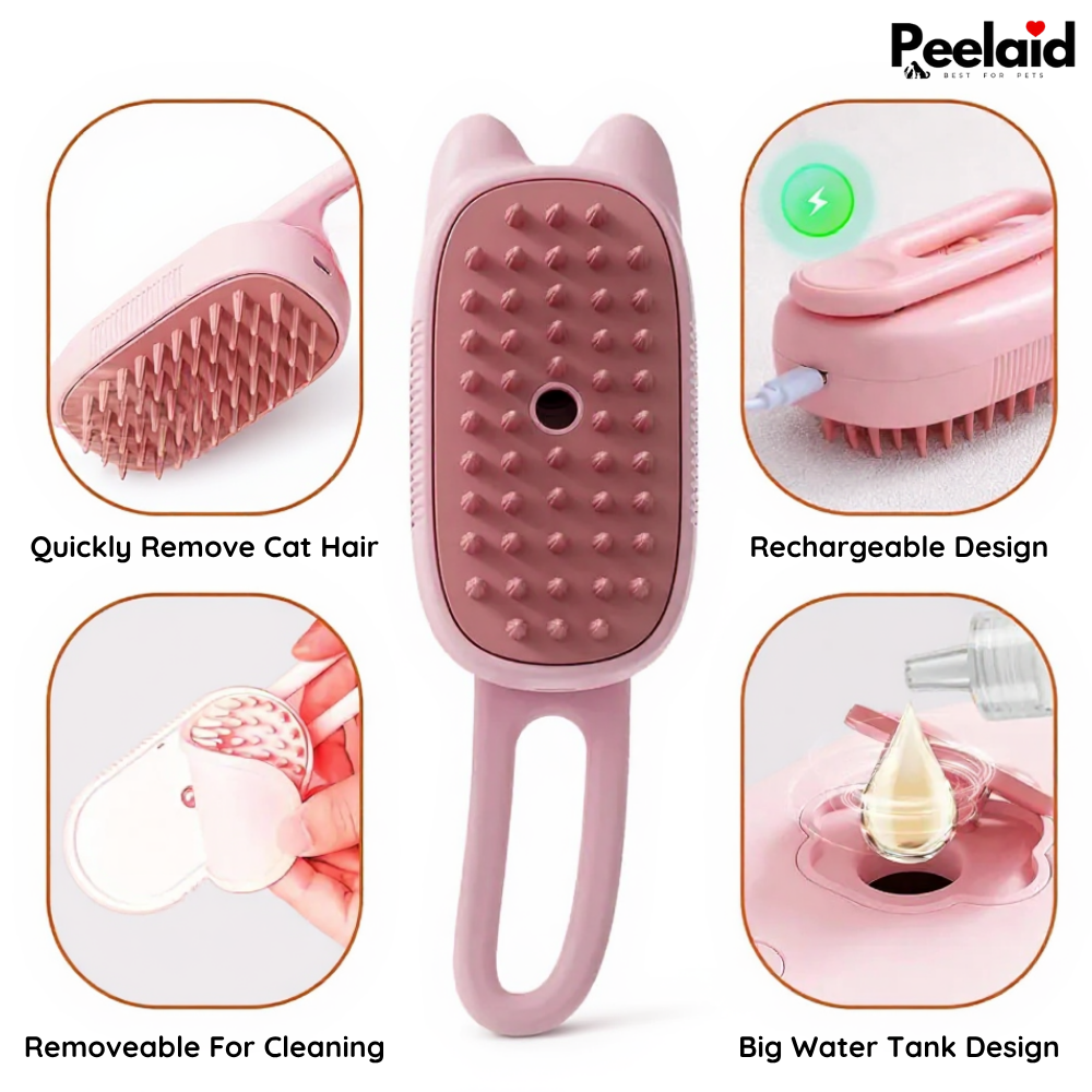 Peelaid™ Steam Pet Grooming Brush