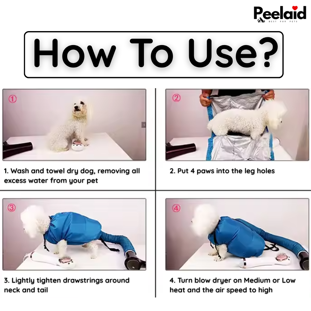 Peelaid™ Pet Drying Bag For Dogs and Cats
