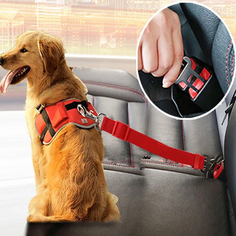 Peelaid Adjustable Dog Car Seat Belt – Pet Safety Harness Clip for Cars, Secure Travel Leash for Dogs & Cats
