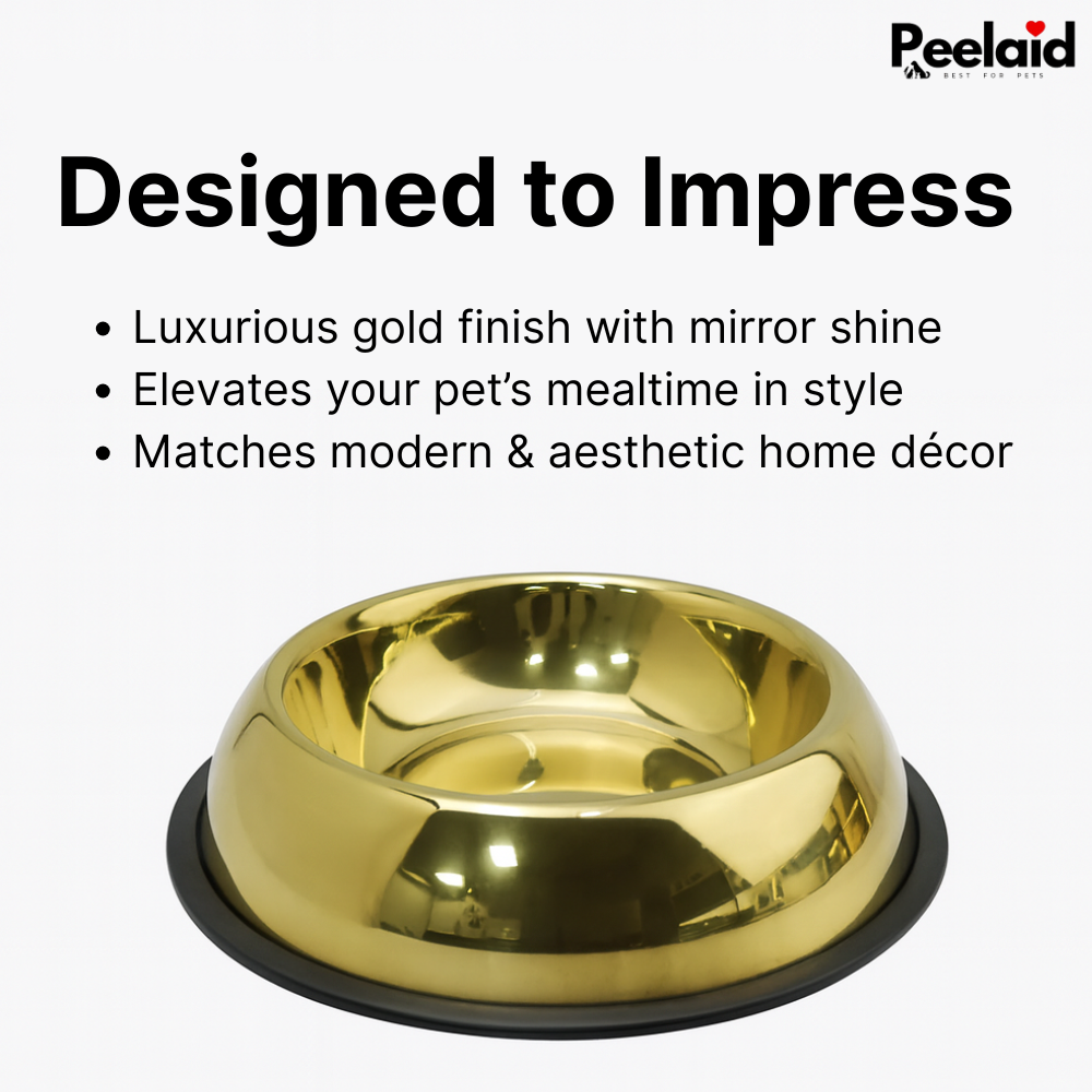 Peelaid™ Premium Gold Anti-Slip Pet Bowl