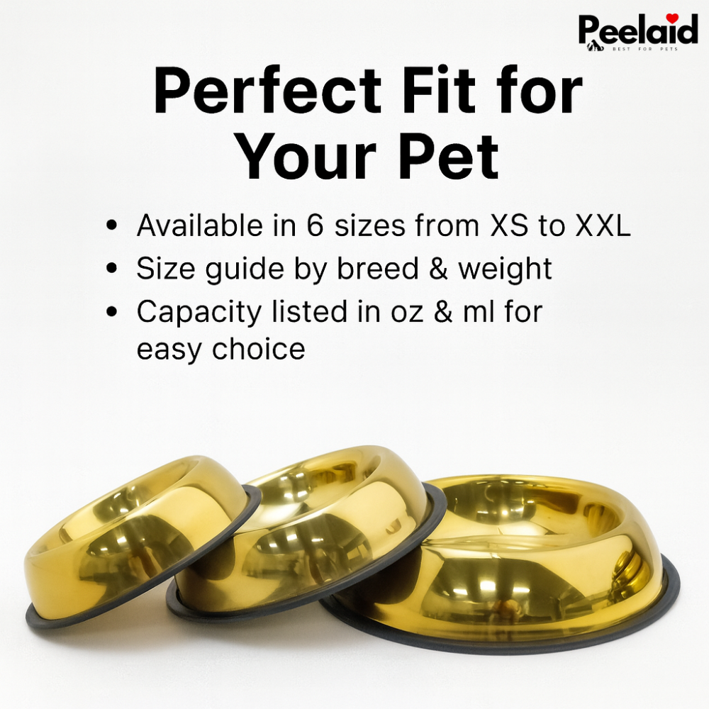 Peelaid™ Premium Gold Anti-Slip Pet Bowl