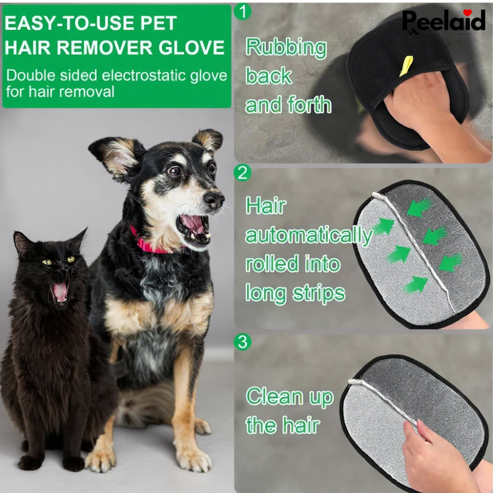 Peelaid™ 2-in-1 Pet Grooming & Hair Removal Glove