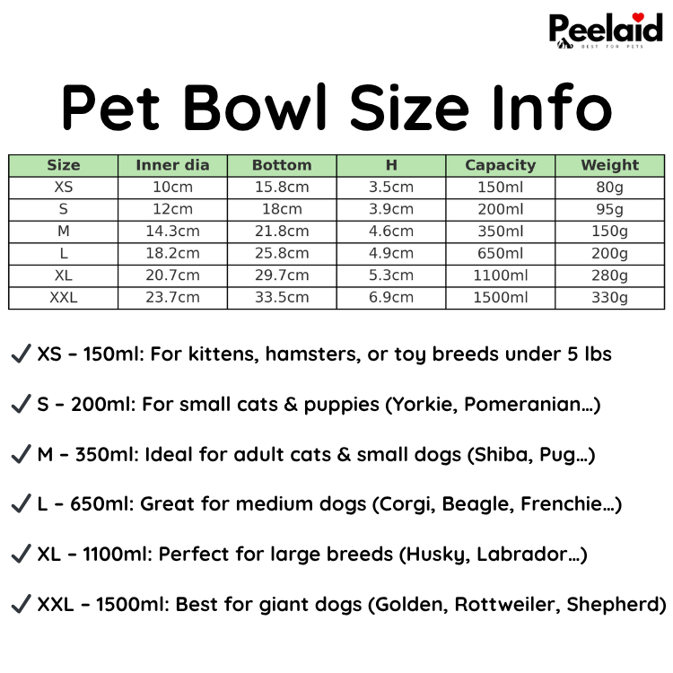 Peelaid™ Premium Stainless Steel Pet Bowl
